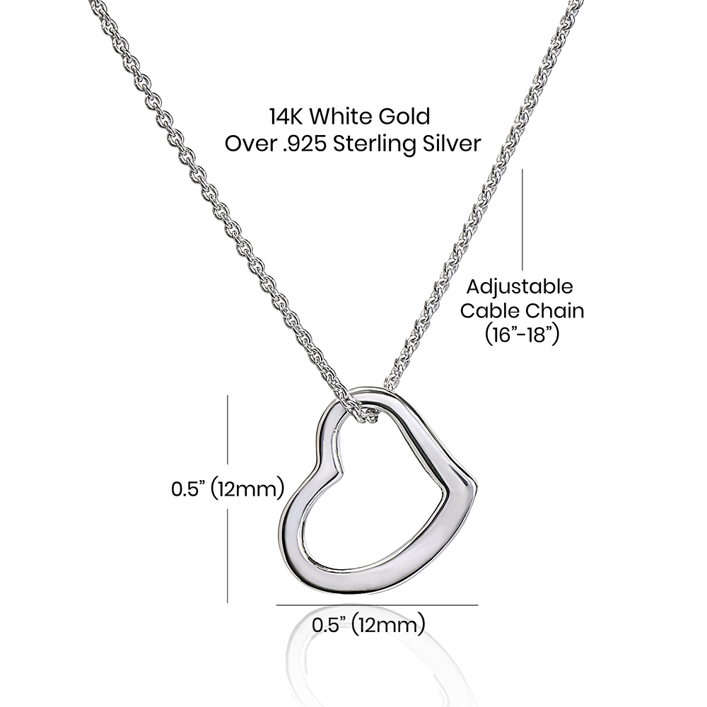 Open Heart Pendant Necklace