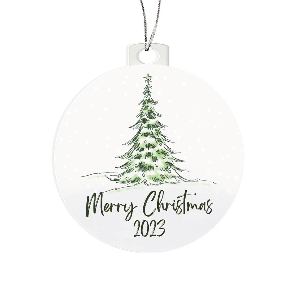 Merry Christmas 2023 Classic Christmas Tree Ornament Keepsake