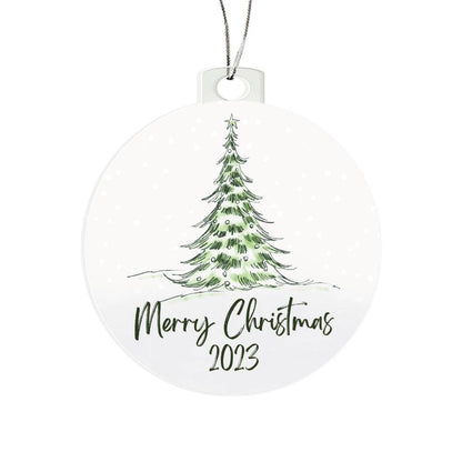 Merry Christmas 2023 Classic Christmas Tree Ornament Keepsake