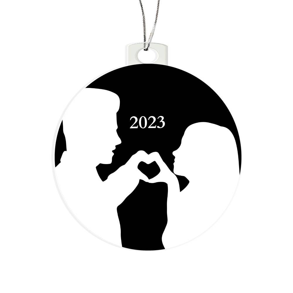 "Our Love Story" 2023 Keepsake Holiday Ornament