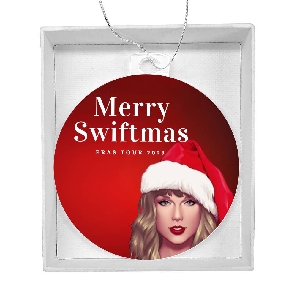 "Merry Swiftmas" Taylor Swift Eras Tour 2023 Holiday Keepsake Ornament