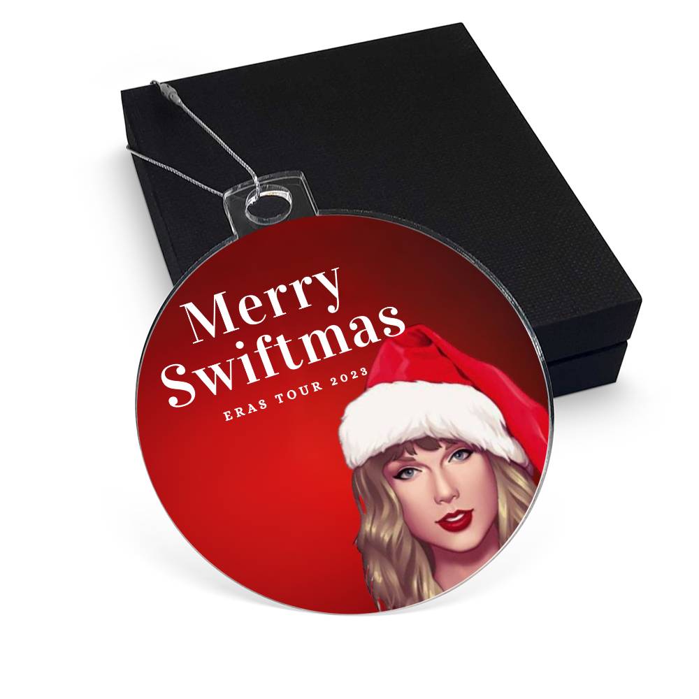 "Merry Swiftmas" Taylor Swift Eras Tour 2023 Holiday Keepsake Ornament