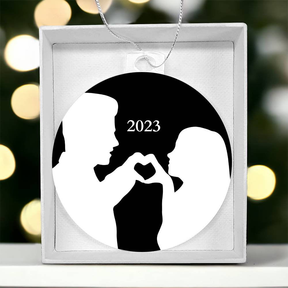 "Our Love Story" 2023 Keepsake Holiday Ornament