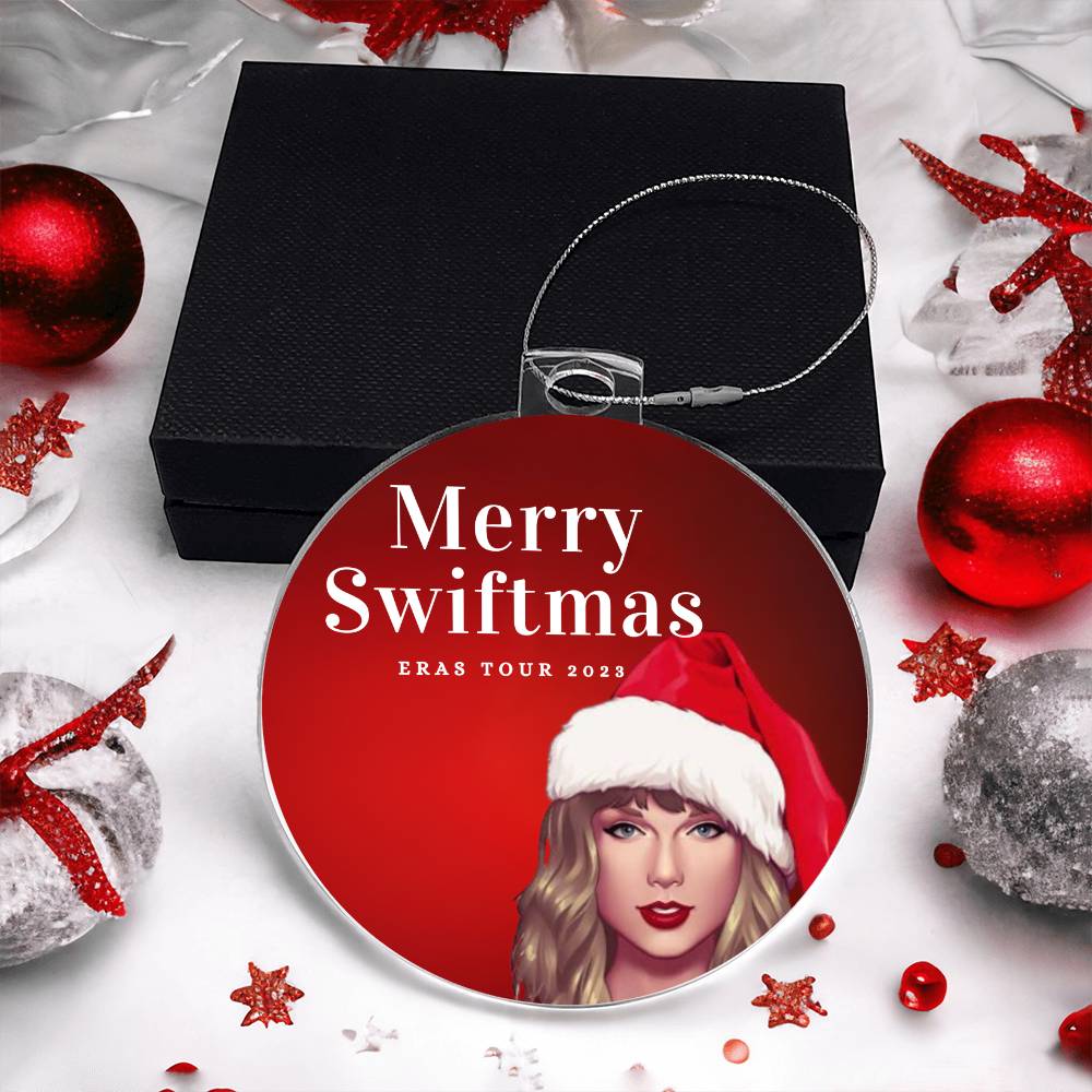 "Merry Swiftmas" Taylor Swift Eras Tour 2023 Holiday Keepsake Ornament