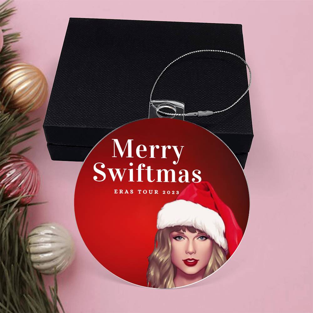 "Merry Swiftmas" Taylor Swift Eras Tour 2023 Holiday Keepsake Ornament