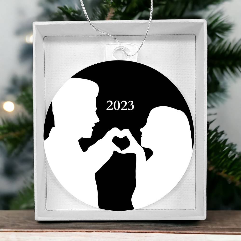 "Our Love Story" 2023 Keepsake Holiday Ornament