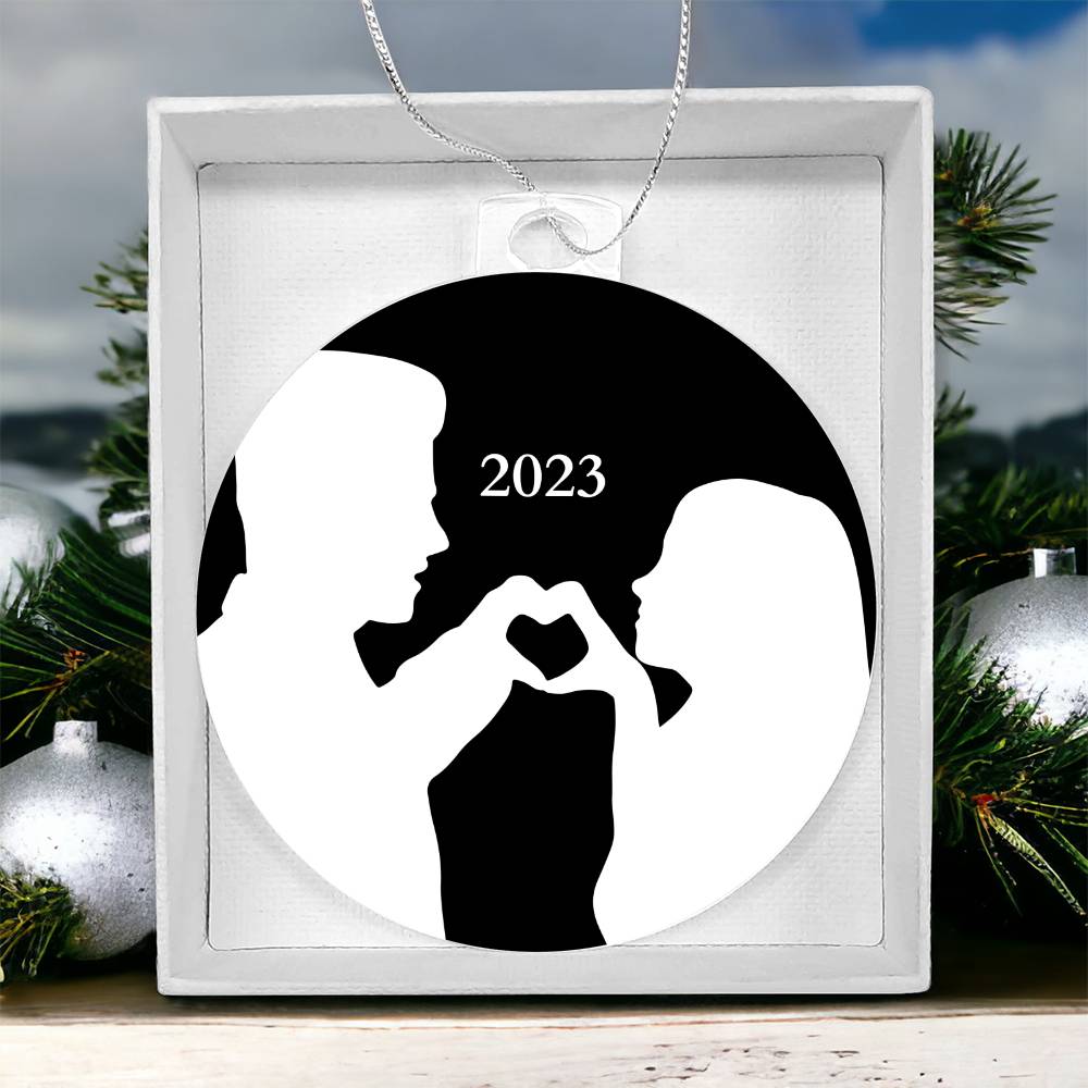 "Our Love Story" 2023 Keepsake Holiday Ornament