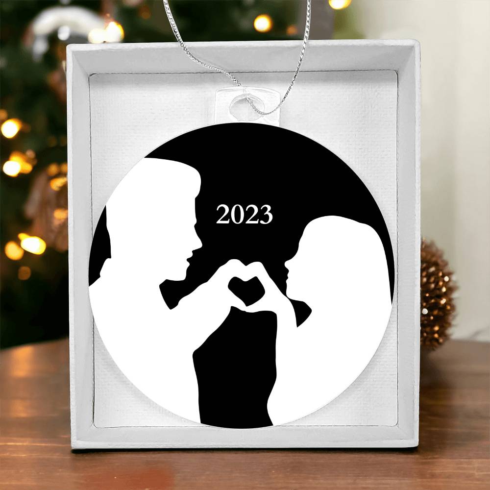 "Our Love Story" 2023 Keepsake Holiday Ornament