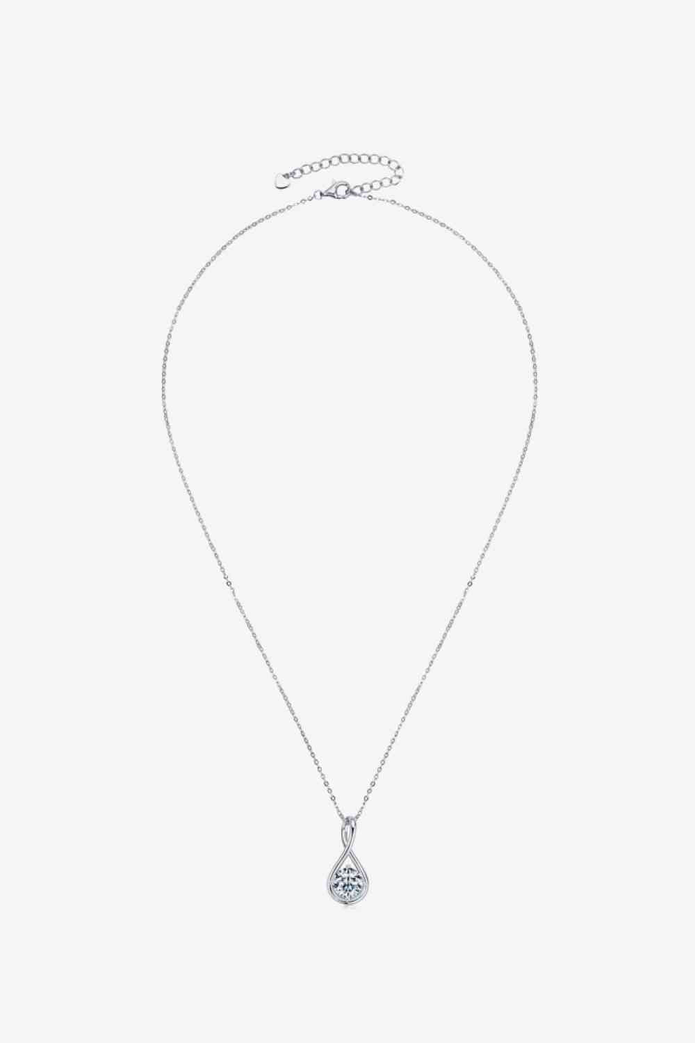 2 Carat Moissanite 925 Sterling Silver Necklace